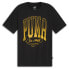Фото #1 товара Puma Court Logo Crew Neck Short Sleeve T-Shirt Mens Black Casual Tops 68220801