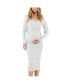 ფოტო #1 პროდუქტის Maternity Heidi Nursing Knit Dress