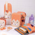 Фото #2 товара Пенал двойной MILAN Fun Animals Оранжевый 19,5 x 13 x 5 см 36 предметов