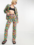 Фото #1 товара Only flared trousers co-ord in multi oversized floral