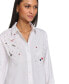 ფოტო #4 პროდუქტის Women's K-Pin Oversize Cotton Button-Down Shirt