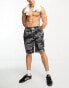 Bench long length swim shorts in grey camo