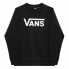 Women’s Sweatshirt without Hood Vans Drop V Logo BFF Crew Black