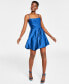 Juniors' Draped-Top Skater Dress 17 - фото #2