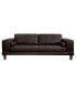 Фото #1 товара Wynne 94" Genuine Leather with Wood Legs in Contemporary Sofa