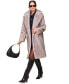 ფოტო #8 პროდუქტის Women's Notched-Collar Faux-Fur Coat