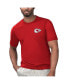 ფოტო #1 პროდუქტის Men's Red Kansas City Chiefs Licensed to Chill T-shirt