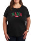 ფოტო #1 პროდუქტის Air Waves Trendy Plus Size Mama Claus Graphic T-shirt