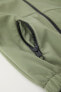 Water-repellent soft shell hooded jacket