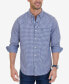 ფოტო #1 პროდუქტის Men's Classic-Fit Long-Sleeve Gingham Check Poplin Shirt