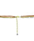 ფოტო #2 პროდუქტის 15.25", 17.5" and 19.5" + 2" extender Tri-Tone Multi Chain Layered Necklace