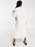 Фото #3 товара Only Petite knitted v neck maxi dress in cream