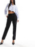 Фото #1 товара Mango cigarette trousers in black