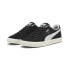 Фото #9 товара Puma Clyde Hairy Suede 39311502 Mens Black Suede Lifestyle Sneakers Shoes