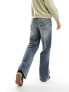 Фото #5 товара COLLUSION X008 mid rise relaxed flare in dirty wash