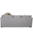 Фото #5 товара CLOSEOUT! Loranna 3-Pc. Fabric Sectional with Chaise, Created for Macy's