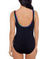 Фото #2 товара Women's Shirred Zip-Up One-Piece Swimsuit, Created for Macy's