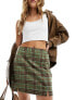 Фото #1 товара Urban Revivo mini a line skirt in vintage check