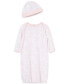 ფოტო #1 პროდუქტის Baby Girls Sleep Gown and Hat, 2 Piece Set