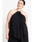 ფოტო #2 პროდუქტის Plus Size Hardware Drape Top