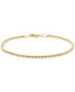 Children's Glitter Rope Bracelet in 14k Yellow Gold