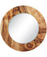 Фото #1 товара Forest Round Beveled Wall Mirror on Free Floating Reverse Printed Tempered Art Glass, 36" x 36" x 0.4"