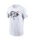 Фото #2 товара Men's White Kansas City Chiefs Super Bowl LVIII Opening Night T-shirt