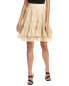 Фото #1 товара Sandro Linen-Blend Tiered Skirt Women's Beige 40