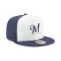 [10757138] Mens New Era MLB Diamond Era 59Fifty Fitted Cap Milwaukee Brewers