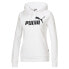 Puma Essentials Logo Pullover Hoodie Womens White Casual Outerwear 846858-02