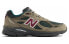 Фото #2 товара New Balance NB 990 V3 防滑耐磨 低帮 跑步鞋 男女同款 绿棕色 美产 / Кроссовки New Balance NB M990GP3