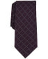 Фото #1 товара Men's Slim Grid Tie, Created for Macy's