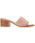 Фото #2 товара Women's Fylicia Woven Block Heel Slide Sandals