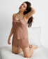 Фото #1 товара Women’s Crepe de Chine Cami Short Pajama Set, Created for Macy's