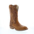 Фото #2 товара Double H Toscosa R Toe Roper 11" DH8552 Mens Brown Cowboy Western Boots