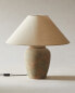 Table lamp with ceramic base