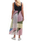 Dkny Tank Printed Overlay Dress Women's L