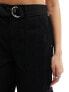 River Island belted cargo utility trouser in black EU 40 L32 - фото #7