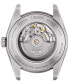 ფოტო #3 პროდუქტის Men's Swiss Automatic Powermatic 80 Silicium Brown Leather Strap Watch 40mm