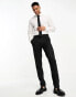 Фото #1 товара ASOS DESIGN slim suit trousers in crosshatch in black