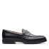 Фото #1 товара Clarks Un Tailor View 26146129 Mens Black Loafers & Slip Ons Penny Shoes