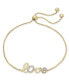 ფოტო #3 პროდუქტის Wrapped™ Diamond Love Bolo Bracelet (1/10 ct. t.w.) in 14k Gold, Created for Macy's