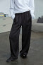 Фото #2 товара Широкие брюки из сатина ZARA