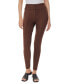 Women's Faux Suede Pull On Slim Ankle Pants