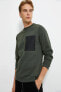 Erkek Haki Sweatshirt