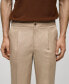 Фото #6 товара Men's Straight-Linen Pants