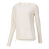 Фото #1 товара Puma Forever Luxe Cover Up Crew Neck Sweatshirt Womens White 52114989