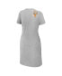 Фото #3 товара Women's Heather Gray Tennessee Volunteers Knotted T-shirt Dress