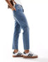 Stradivarius mom jeans in blue BLAU, 32 - фото #5