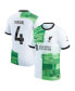 ფოტო #2 პროდუქტის Men's Virgil van Dijk White Liverpool 2023/24 Away Replica Player Jersey